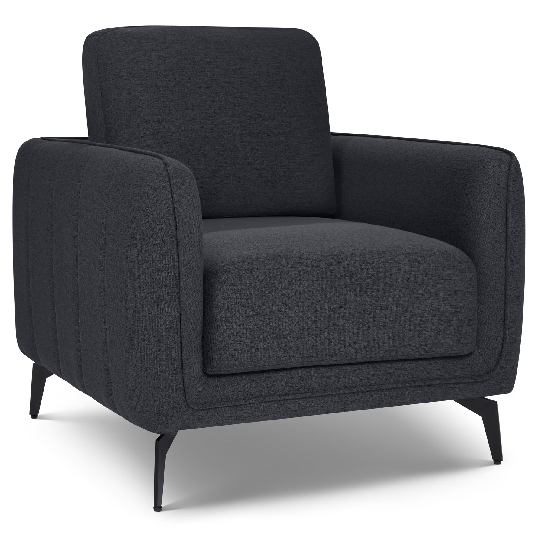 Brixton Dark Grey Full Suite - Armchair, 2 & 3 Seater Sofa Set