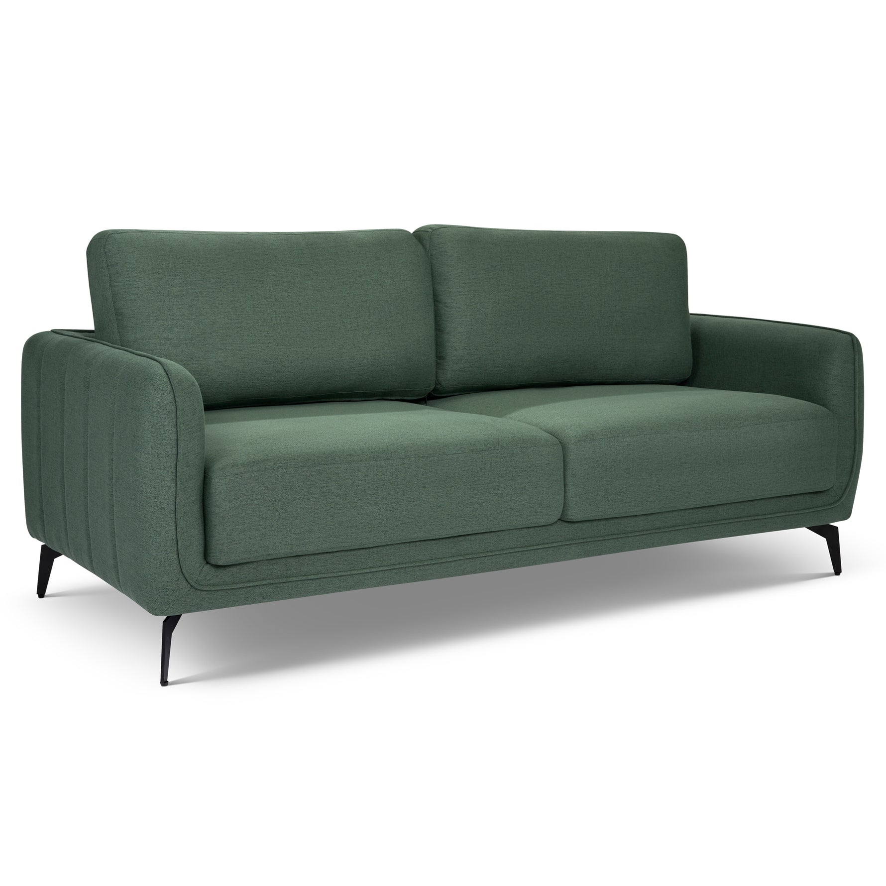 Brixton Green 2 & 3 Seater Sofa Set - Modern Fabric Sofa Suite with Steel Legs
