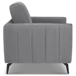 Brixton Grey Full Suite - Armchair, 2 & 3 Seater Sofa Set