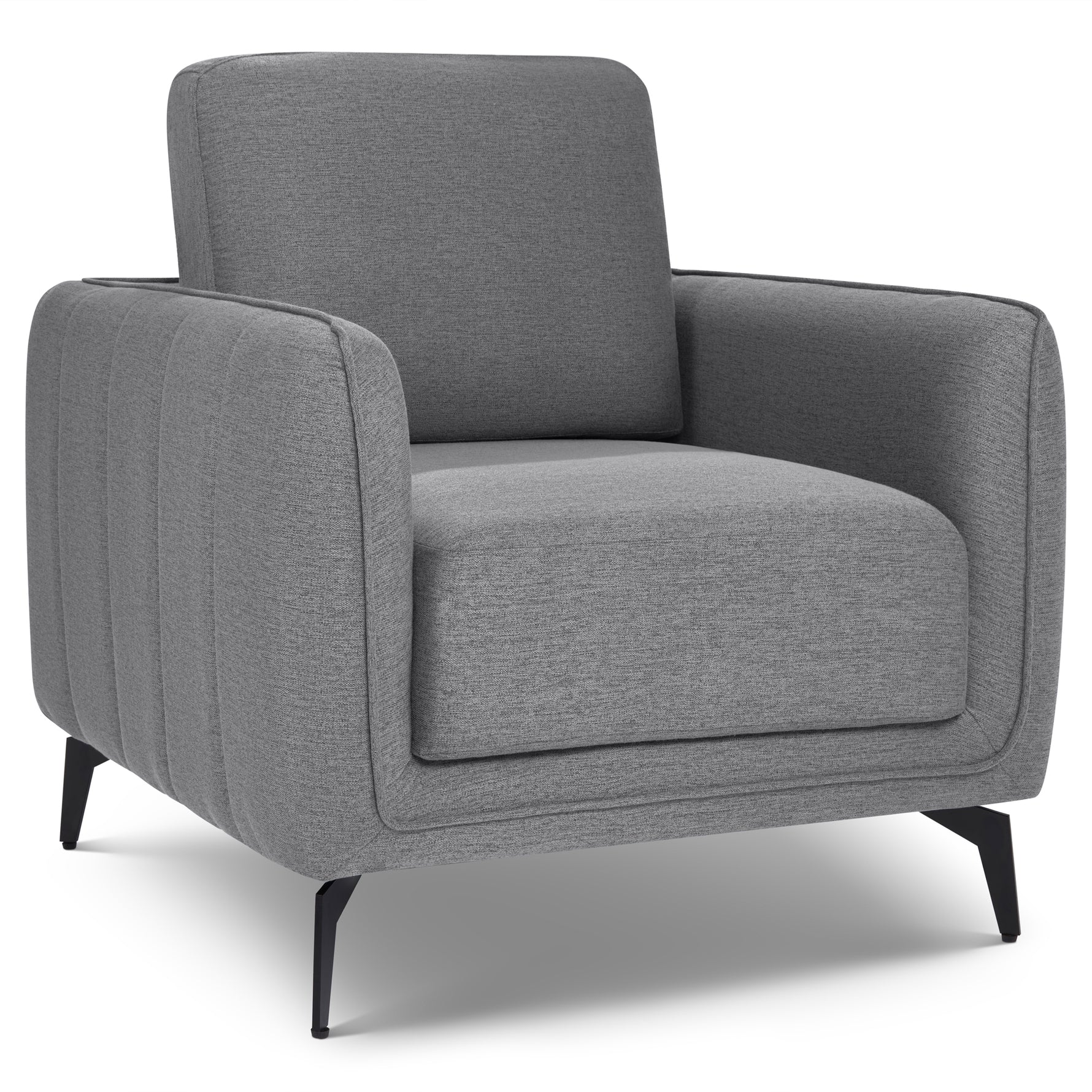 Brixton Grey Full Suite - Armchair, 2 & 3 Seater Sofa Set
