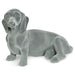 Dachshund Figurine - Grey Velvet - Sitting-5010792476551-Bargainia.com