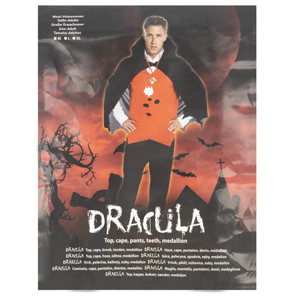 Halloween Costume - Men's - Orange Dracula - XL