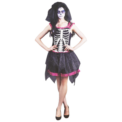 Halloween Costume Women's - Skull Bride - Large