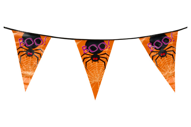 Orange Boo Spider Halloween Bunting - 6M