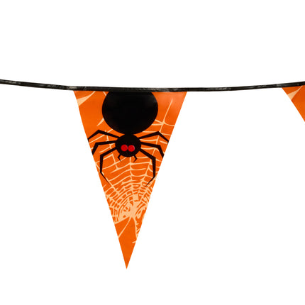 Orange Spider Halloween Bunting - 6M