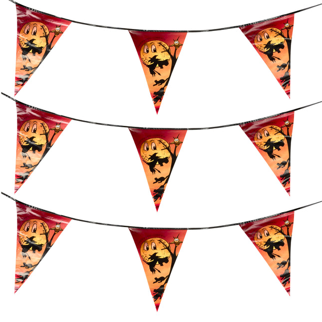 Orange Witch Halloween Bunting - 6M