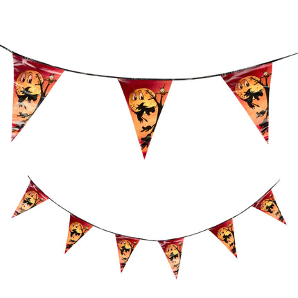 Orange Witch Halloween Bunting - 6M