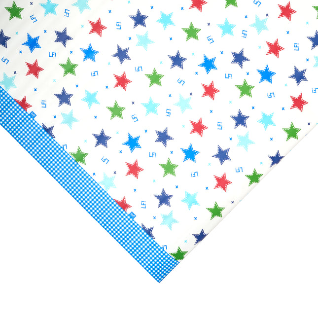 Table Cloth Blue Big Stars - 240 x140cm