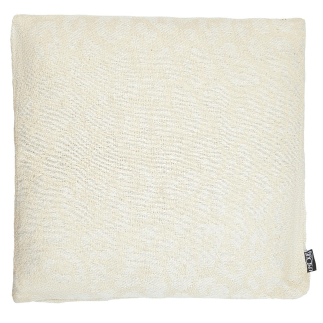 Cream Leopard Print Filled Decorative Throw Cushion - 45 x 45cm-8714503324656-Bargainia.com