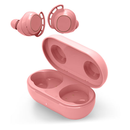 Shedirmuc Wireless Waterproof Bluetooth Earbuds Headphones Pink-Bargainia.com