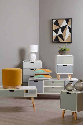 Nullah Large Smoked Grey Glass Vase