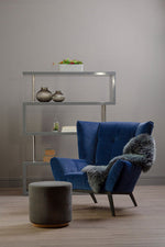 Nullah Large Smoked Grey Glass Vase