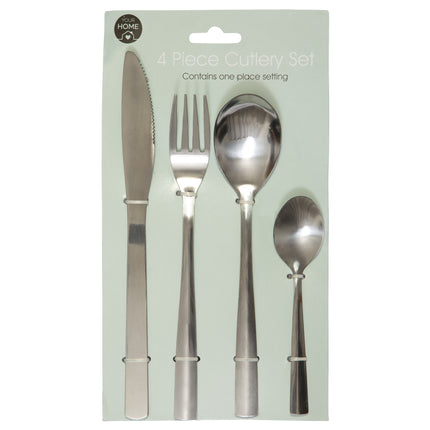 Stainless Steel 1 Person Cutlery Set - 4 Pieces-5024996855258-Bargainia.com