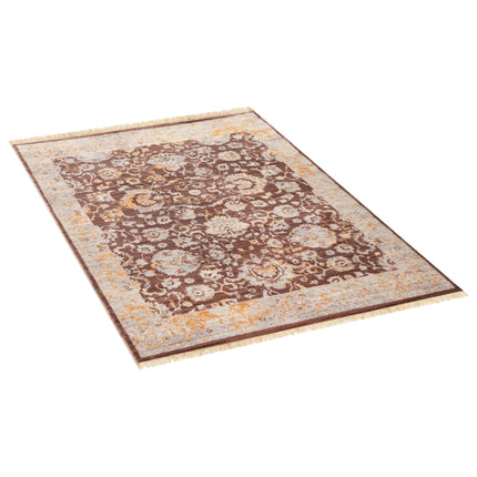 Brown Boho Flower Rug - Kansas