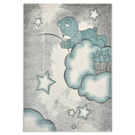 Tapis bleu bébé ourson étoiles - Enfants