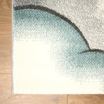 Tapis bleu bébé ourson étoiles - Enfants