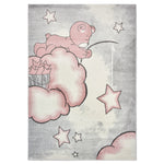 Tapis Bébé Ours Rose Étoiles - Enfants
