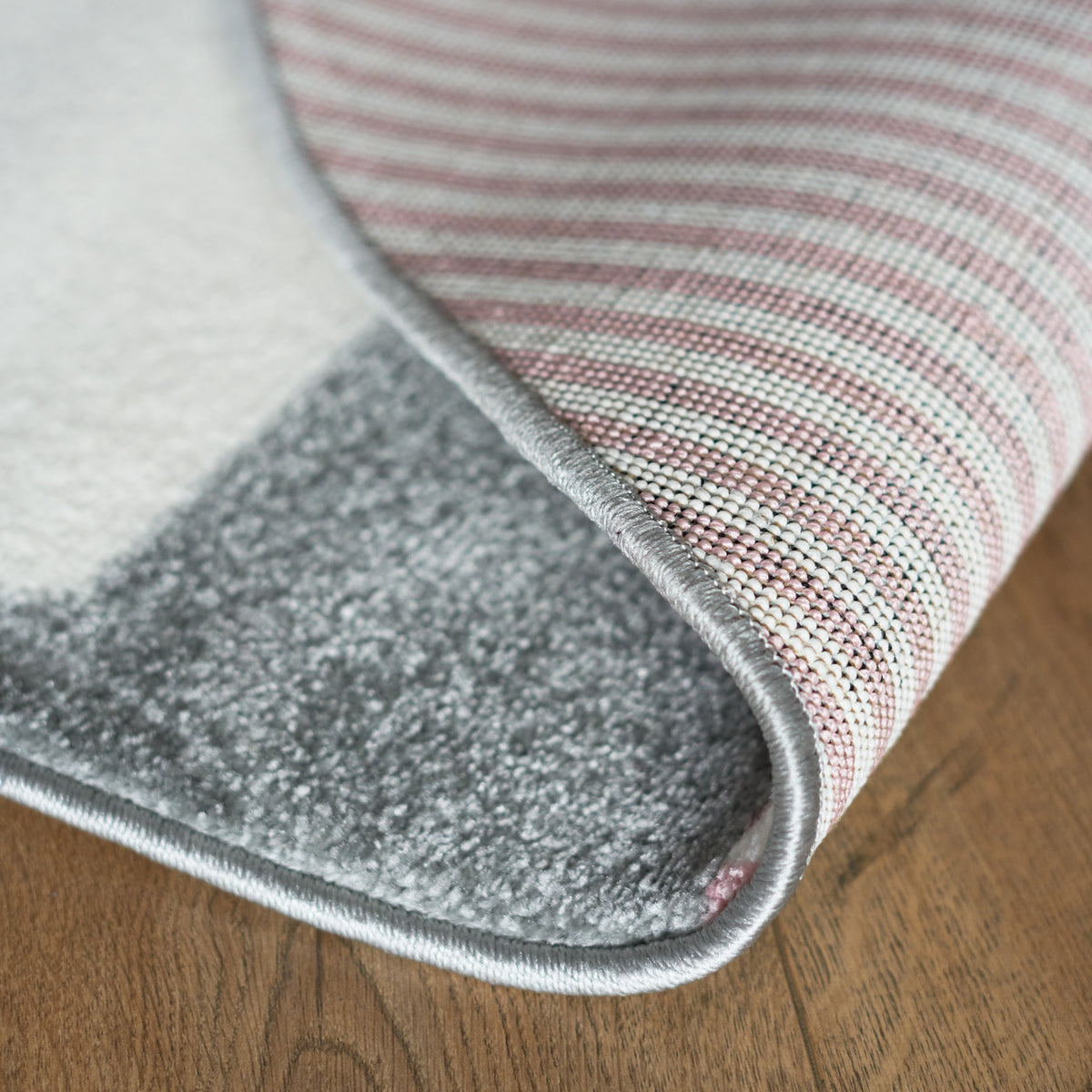 Tapis à carreaux rose et gris - Enfants