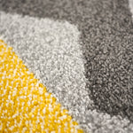 Tapis à carreaux jaunes et gris - Enfants