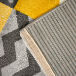 Tapis à carreaux jaunes et gris - Enfants