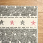 Tapis Flamant Gris à Pois - Enfant