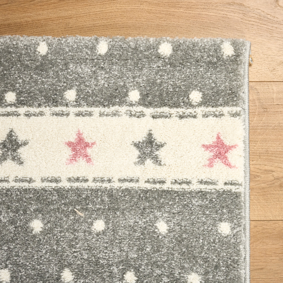 Tapis Flamant Gris à Pois - Enfant