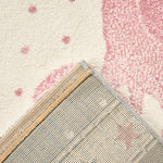 Tapis Flamant Gris à Pois - Enfant