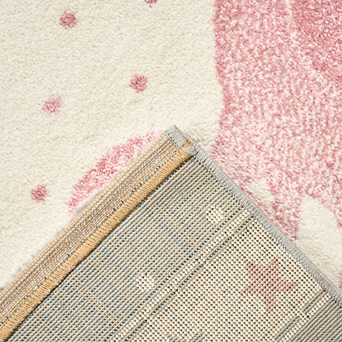 Tapis Flamant Gris à Pois - Enfant