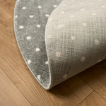 Tapis Flamant Gris à Pois - Enfant