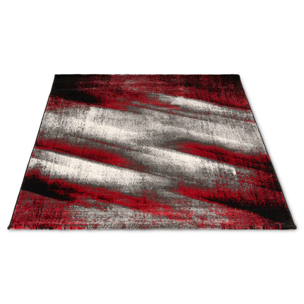 Red Modern Friese Thick Shaded Rug - Lima-Bargainia.com
