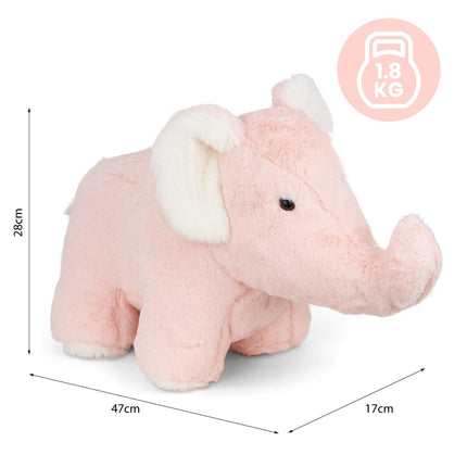 Large Pink "Ellie" Elephant Door Stop - 47cm-5010792441092-Bargainia.com