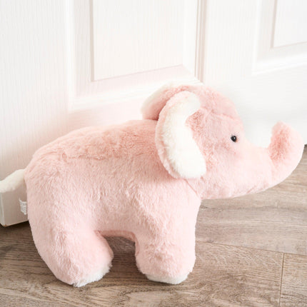 Large Pink "Ellie" Elephant Door Stop - 47cm-5010792441092-Bargainia.com