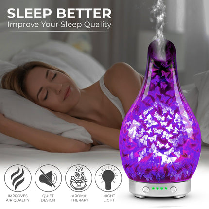 Desire Butterflies Colour Changing Aroma Humidifier-5010792463797-Bargainia.com