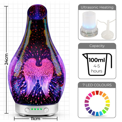 Desire Angel Wings Colour Changing Aroma Humidifier-5010792463827-Bargainia.com