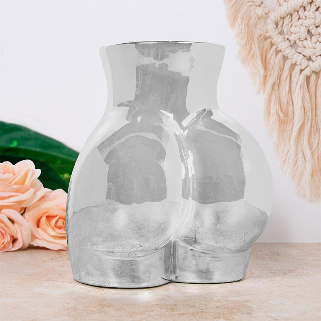 Lower Body Vase - Silver-5010792481074-Bargainia.com