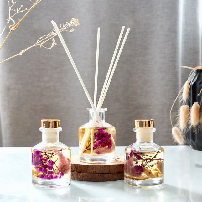 Boutique Fig & Lotus Floral Reed Diffuser Set of 3 Gift Set