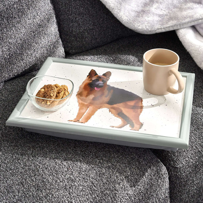 German Shepard Lap Tray Bean Bag Serving Tray