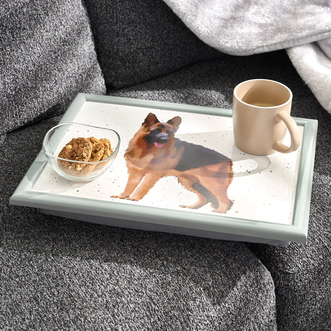 German Shepard Lap Tray Bean Bag Serving Tray