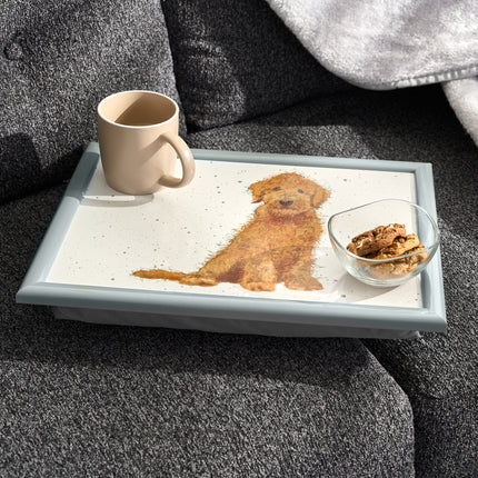 Cockapoo Dog Lap Tray Bean Bag Serving Tray