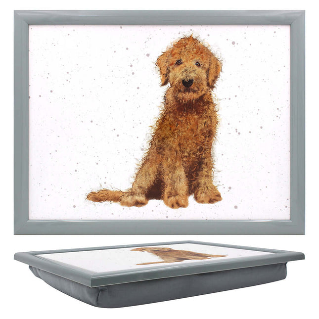 Cockapoo Dog Lap Tray Bean Bag Serving Tray