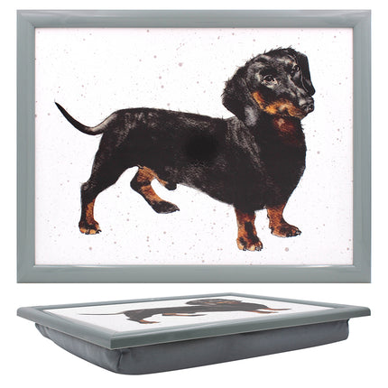 Dachshund Sausage Dog Lap Tray Bean Bag Serving Tray