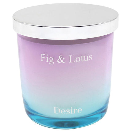 Ombre Fig & Lotus Ombre Glass Candle Or Reed Diffuser-5010792730301-Bargainia.com