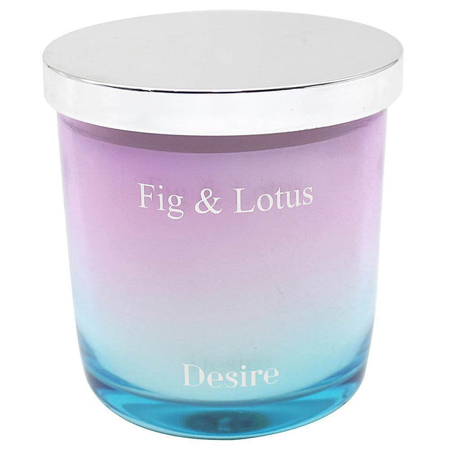 Ombre Fig & Lotus Ombre Glass Candle Or Reed Diffuser-5010792730301-Bargainia.com