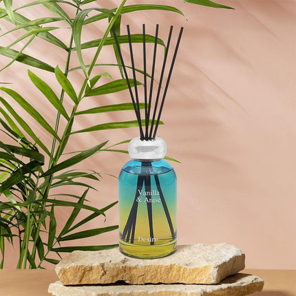 Vanilla & Anise Luxury Ombre Glass Candle Or Reed Diffuser-5010792730394-Bargainia.com