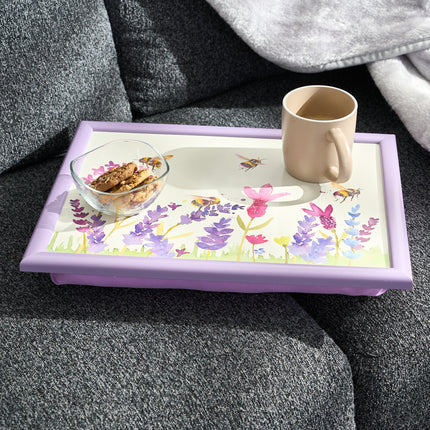 Bees & Lavender Lap Tray Bean Bag Serving Tray