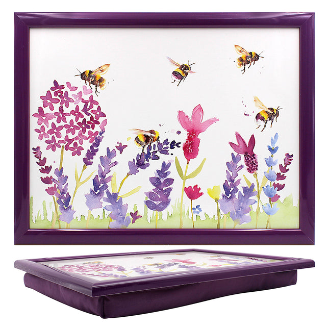 Bees & Lavender Lap Tray Bean Bag Serving Tray