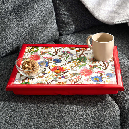 Anthina Flowers Lap Tray Bean Bag Serving Tray