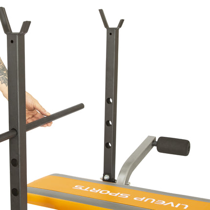 Adjustable Weight Bench With Leg & Flys Extension-6951376100143-Bargainia.com