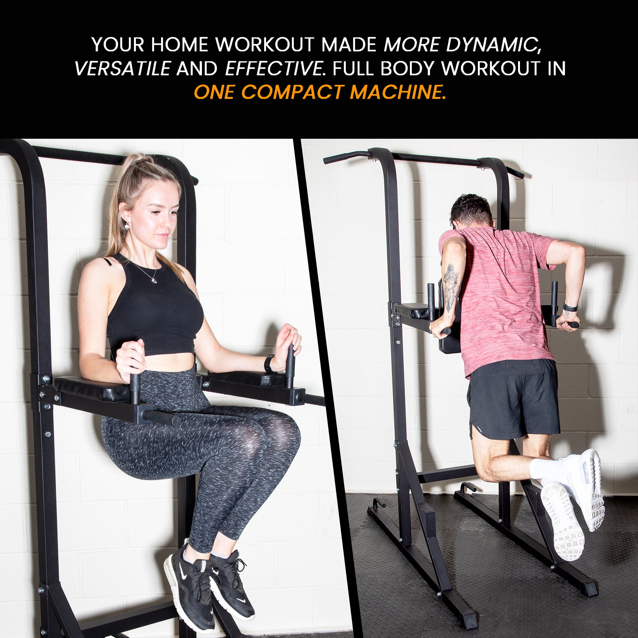 Liveup Sports 3-in-1 Power Tower: Pull-up & Dip Station