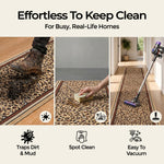 Leopard Print Stair Runner, Animal Print Hallway Carpet Runner, Flexible Hessian Backed, 60cm Wide, Custom Length